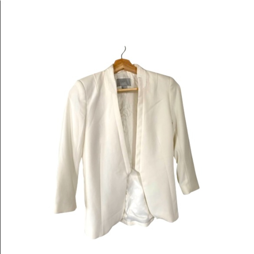 H&M structured blazer - size 4, ivory